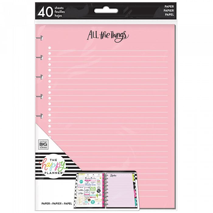 The Happy Planner Classic Colored Fill Paper