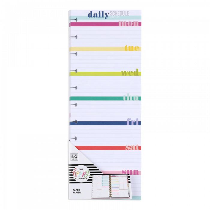 The Happy Planner BIG Fill Daily Schedule