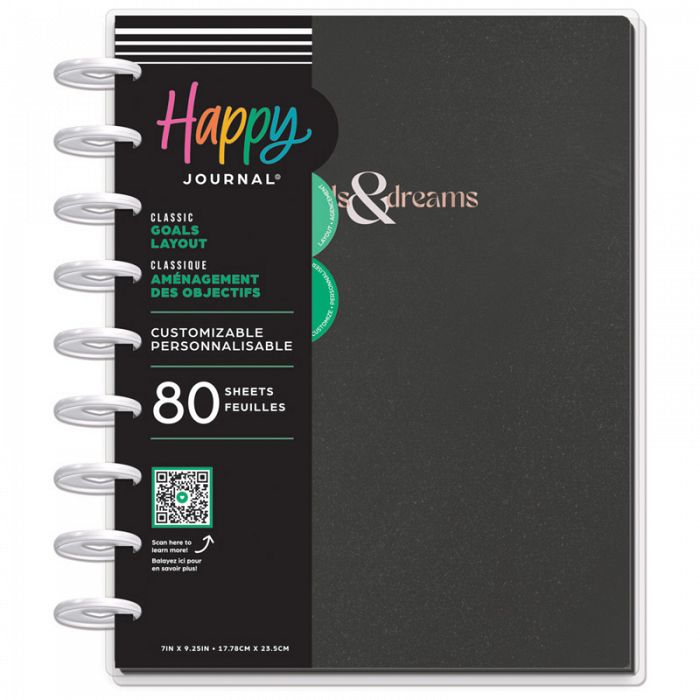 The Happy Planner Mauve and Moss Goals Classic Disc Bound Journal (1 unit left in stock)