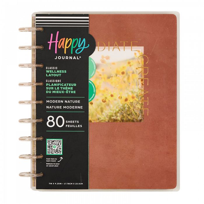 The Happy Planner Modern Nature Wellness Disc Bound Guided Journal