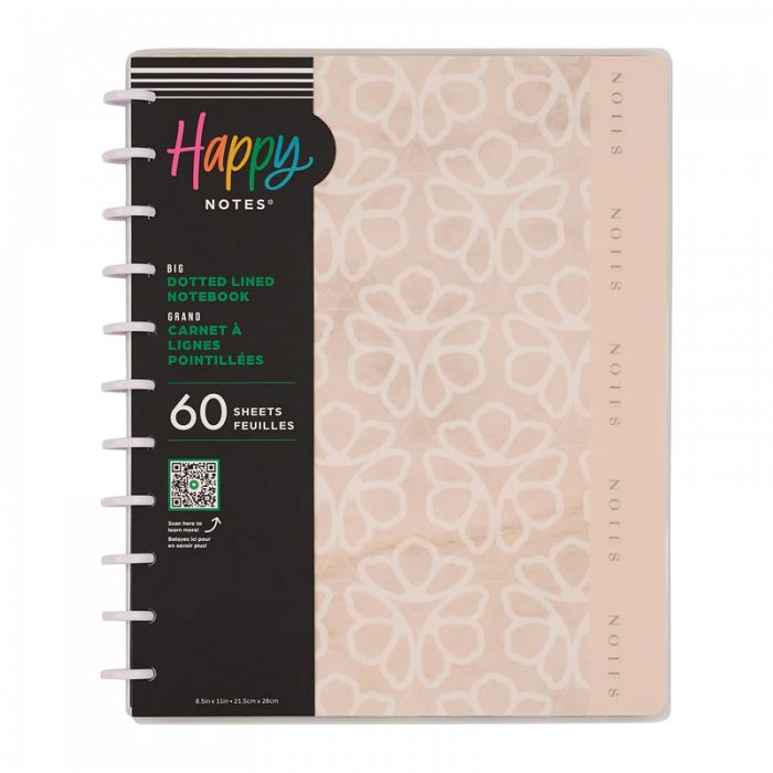 The Happy Planner Happy Notes Textured Tile Big Disc Bound 60Sheet Notebook