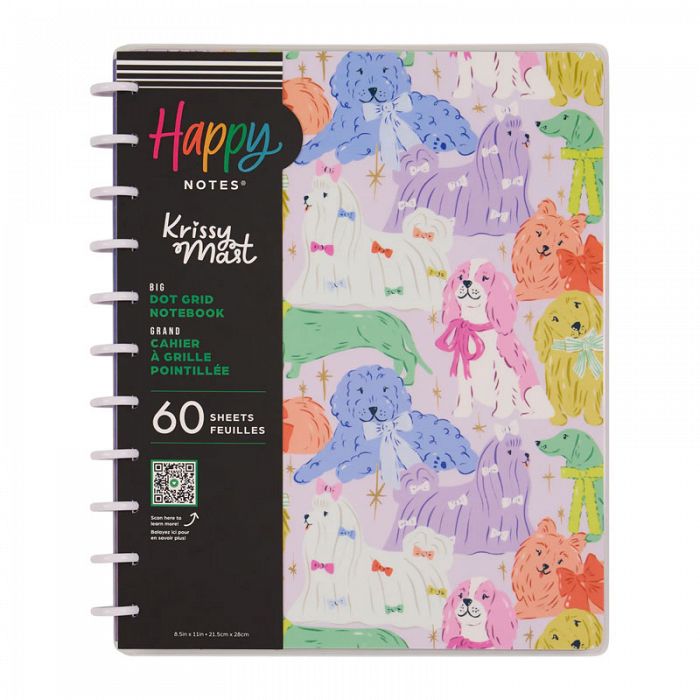 The Happy Planner Happy Notes Pawsitive Year Big Disc Bound 60Sheet Notebook