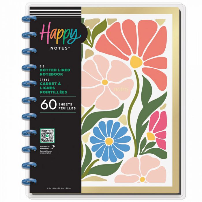 The Happy Planner Poppy Piping Happy Notes Big Notebook