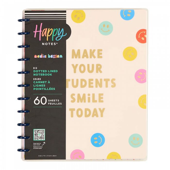 The Happy Planner Live Love Teach Big Disc Bound Dotted Lined Big Notebook