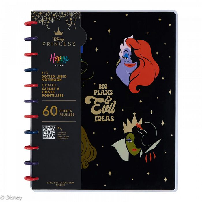 The Happy Planner Disney Good vs Evil Big Disc Bound 60Page Notebook
