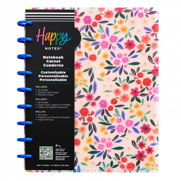 The Happy Planner Happy Poppies Classic Disc Bound Notebook