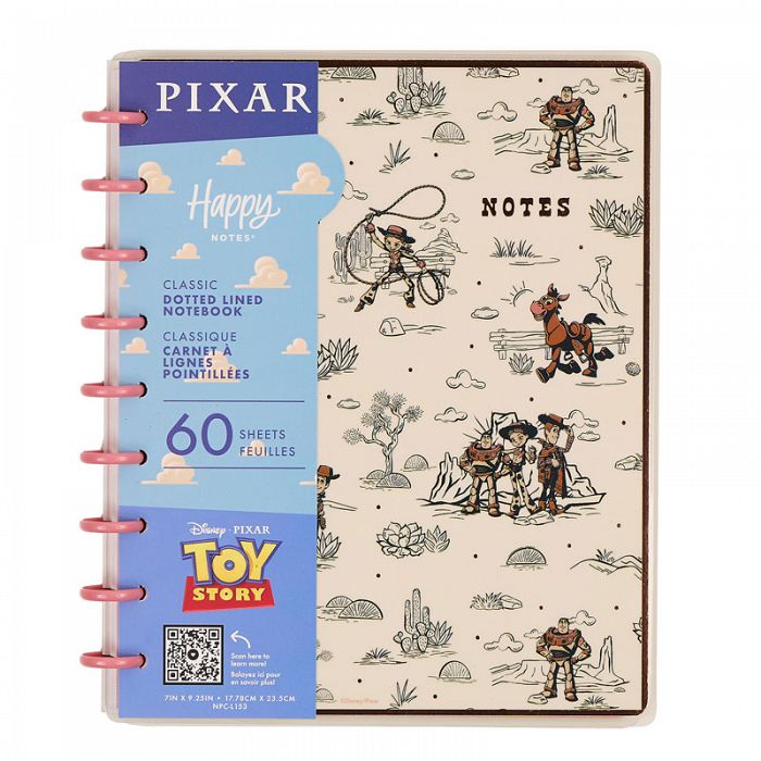 The Happy Planner Disney & Pixar Toy Story Desert Rodeo Classic Disc Bound Dotted Lined Classic Notebook