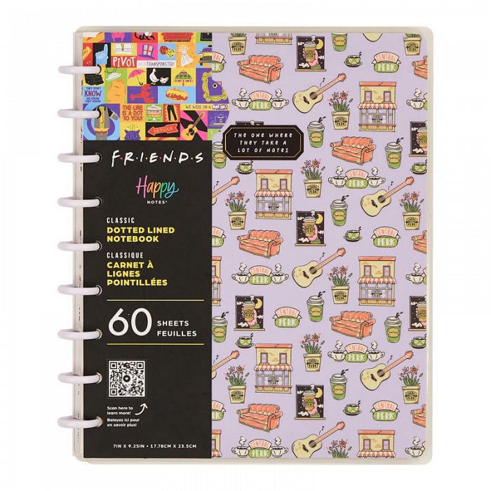 The Happy Planner THP Licensed Friends Hanging With Friends Classic Disc Bound Notebook