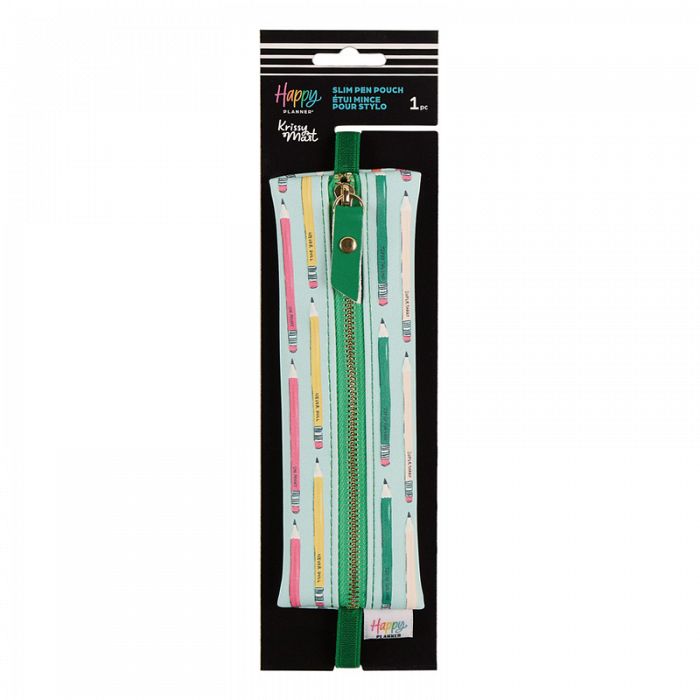The Happy Planner Pawsitive Teacher Vegan Leather Slim Pen Pouch **2 units left in stock**