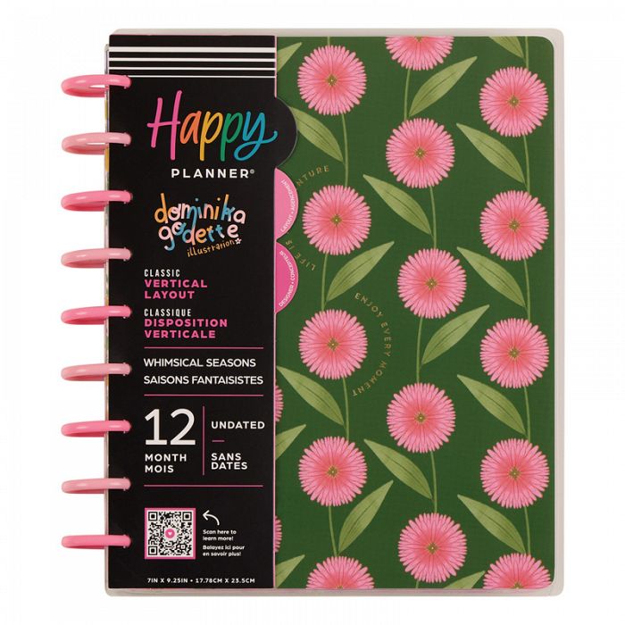 The Happy Planner Whimsical Seasons Classic 12Month Disc Bound Undated Planner