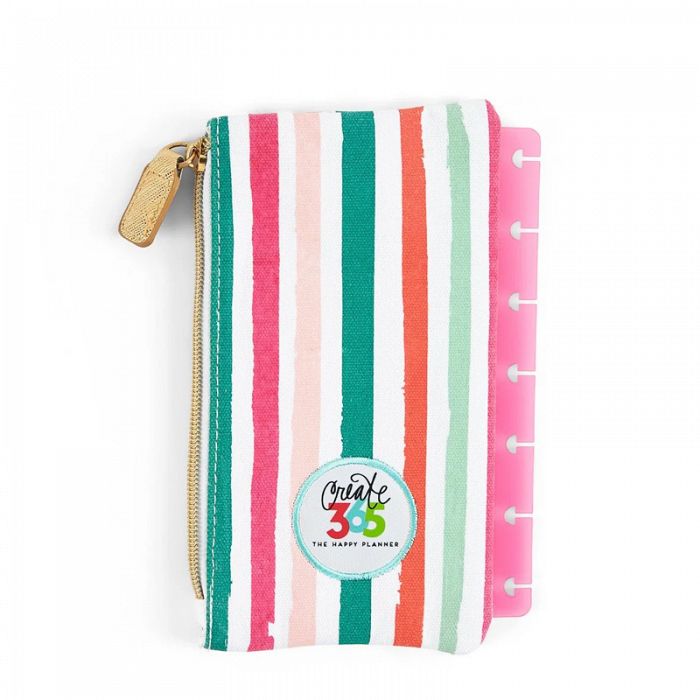 The Happy Planner Multi Stripe Pink Mini Pouch