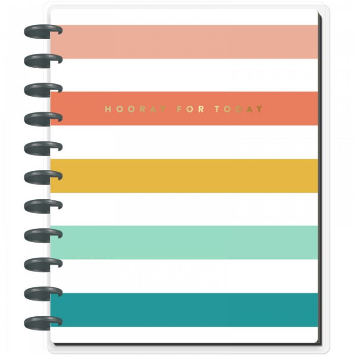 Undated Planner Plans + Notes Journal Day, Week or Month CABANA STRIPE Big Format