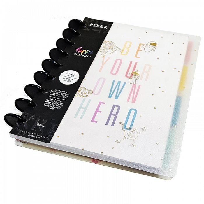 The Happy Planner Disney Pixar Bright Year Classic Monthly Plans and Notes 60Page Planner Notebook