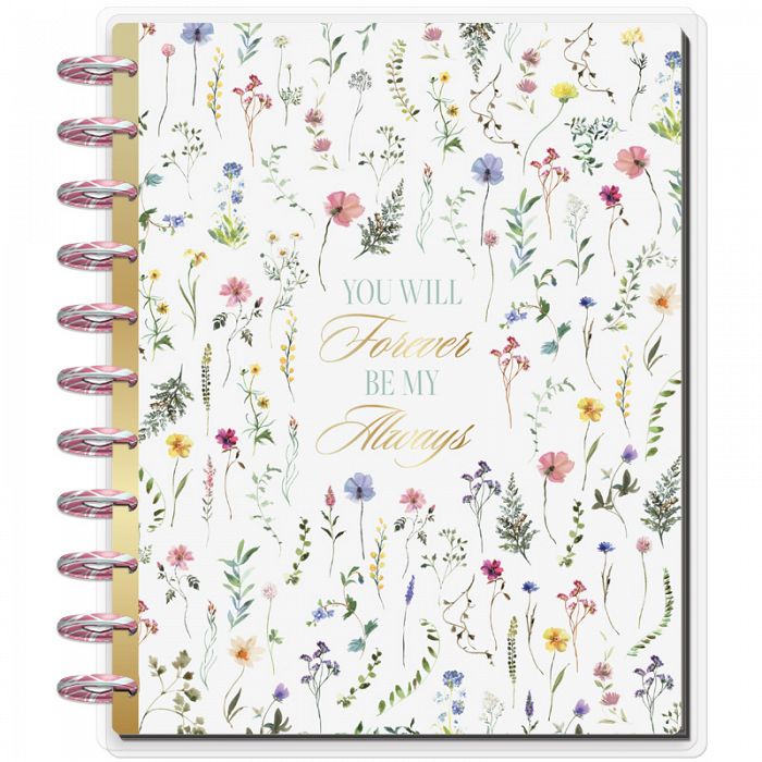The Happy Planner 12 Months Undated Planner Blooming Romance Wedding Planner Big Wedding Layout WEB PROMO 10% OFF *$54.95