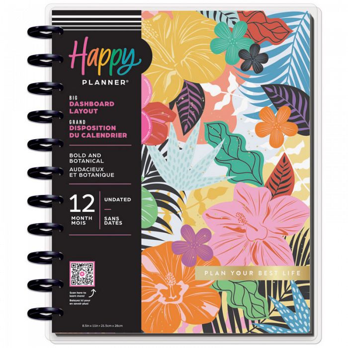 The Happy Planner Undated Bold and Botanical Big 12-Month Planner