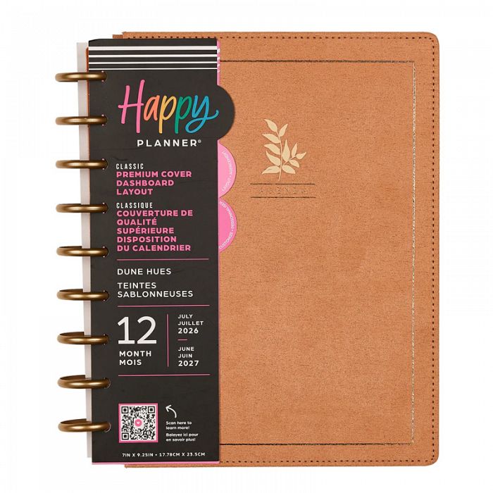 The Happy Planner Dune Hues Velvet Classic Disc Bound Dated Planner July 2026 to June 2027