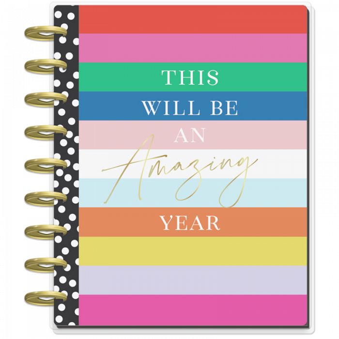18-Month Bold and Bright Classic Horizontal Happy Planner July 2022 - December 2023