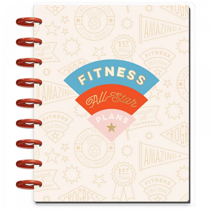The Happy Planner 12 Months Undated Planner Fitness All Stars Classic Fitness Layout