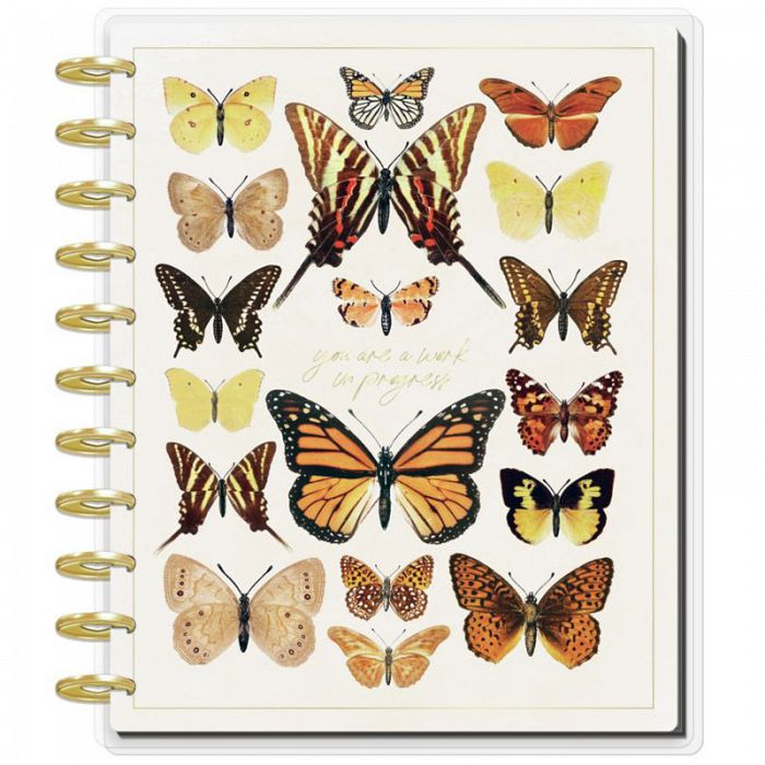 Undated Papillon Butterfly Big Daily Planner 4-Months