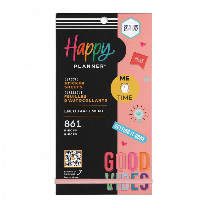 The Happy Planner Encouragement Good Vibes Sticker Value Pack 861 Stickers