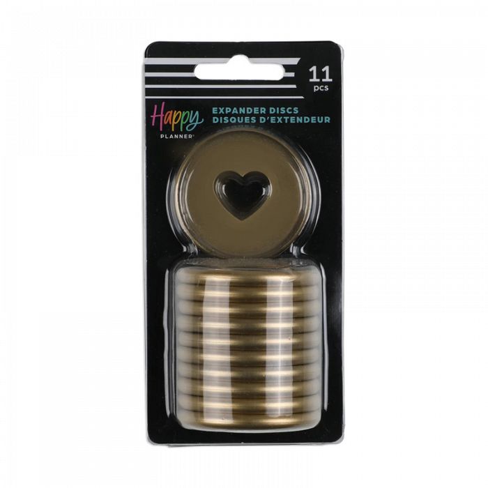 The Happy Planner 11Piece Plastic Expander Discs Gold Finish