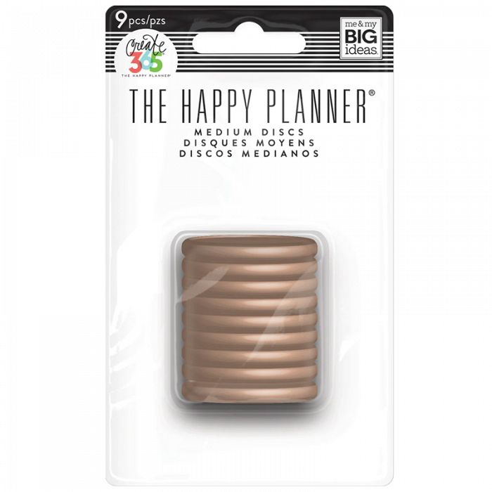 The Happy Planner® Medium Discs ROSE GOLD Plastic Discs 9count