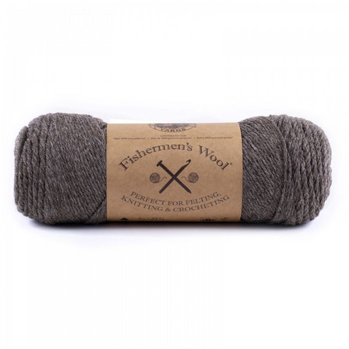 Lion Brand Yarn Fishermen's Wool Brown Heather