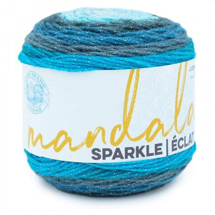 Lion Brand Yarn Mandala Sparkle Aquarius
