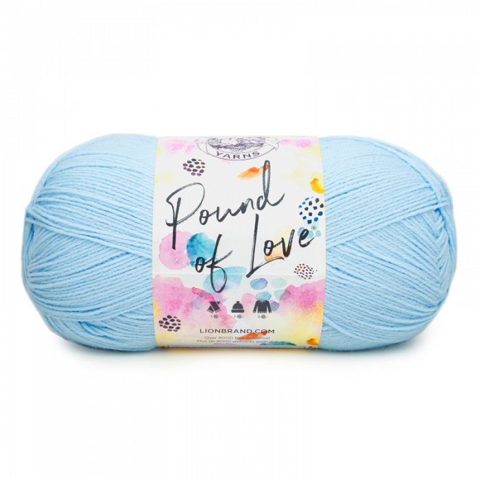 Lion Brand Yarn Pound of Love Pastel Blue