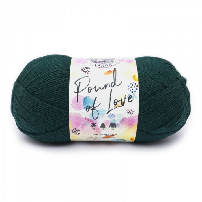 Lion Brand Yarn Pound of Love Hunter Green