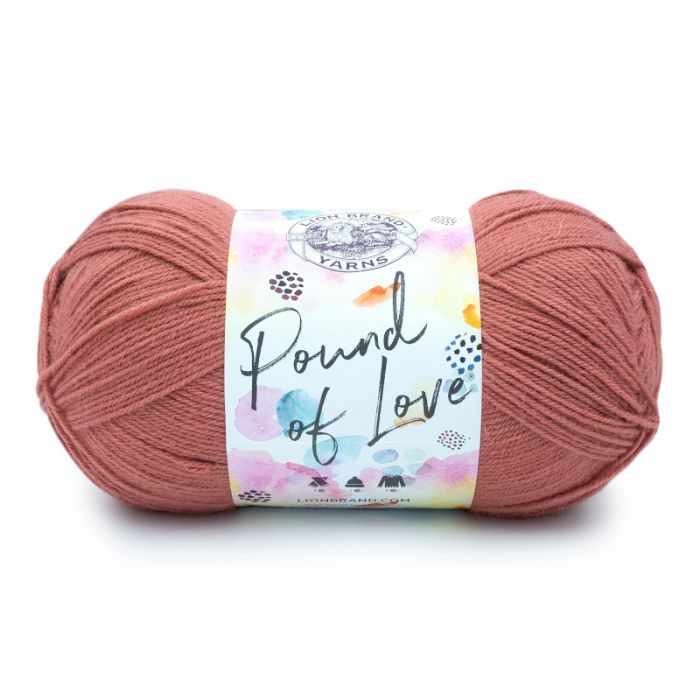 Lion Brand Yarn Pound of Love Terracotta