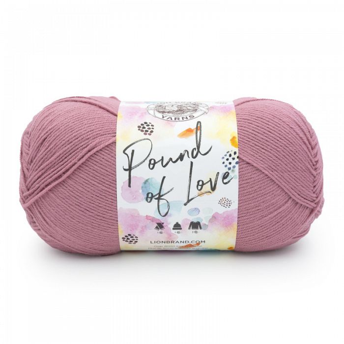 Lion Brand Yarn Pound of Love Heather Rose