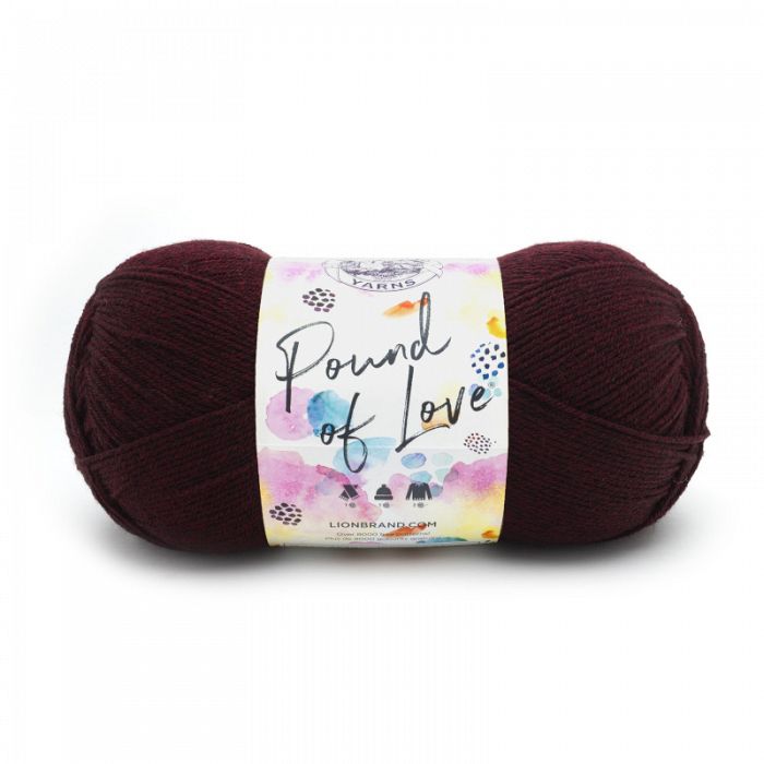 Lion Brand Yarn Pound of Love Claret
