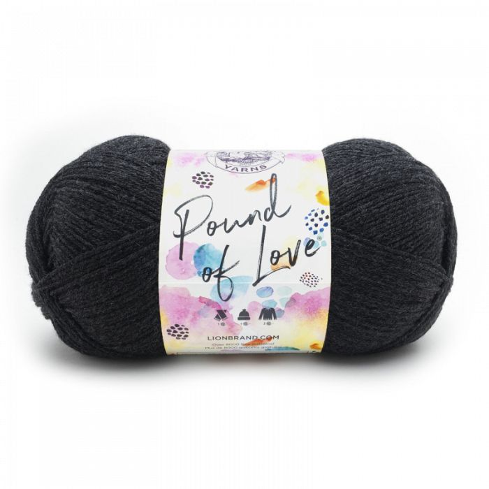Lion Brand Yarn Pound of Love Charcoal