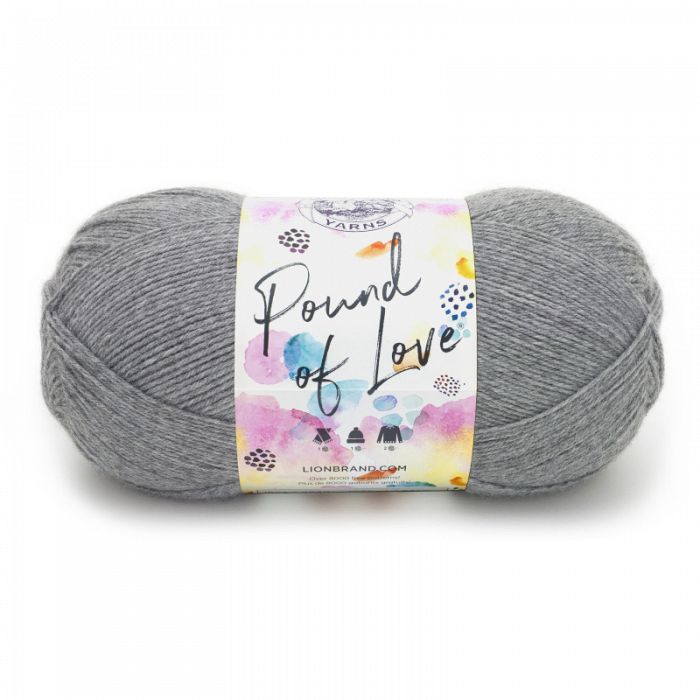 Lion Brand Yarn Pound of Love Oxford Grey