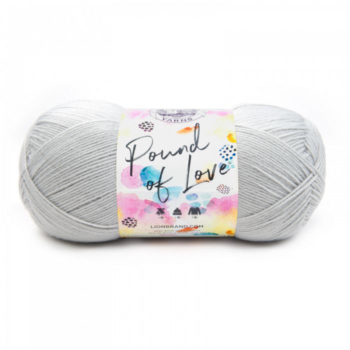Lion Brand Yarn Pound of Love Elephant Grey