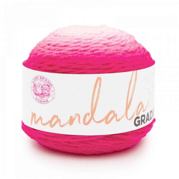 Lion Brand Yarn Mandala Gradient Hot Pink