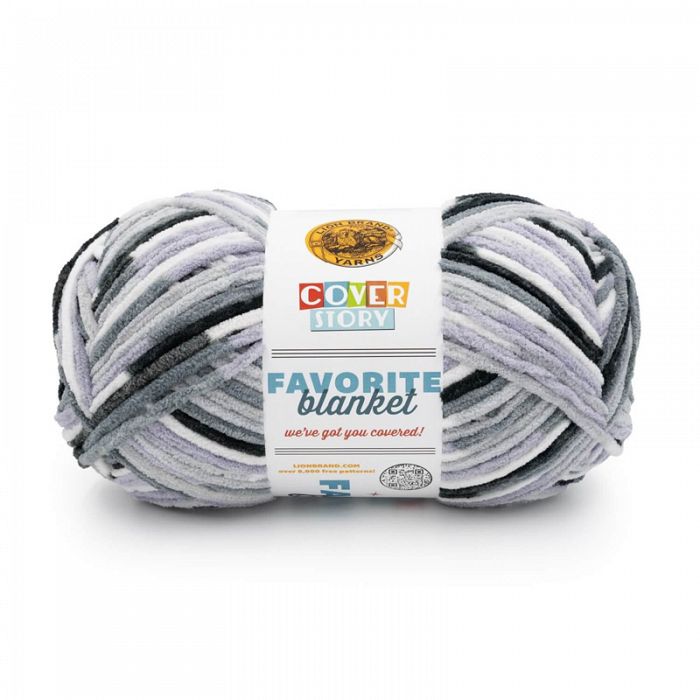 Lion Brand Yarn Cover Story Favorite Blanket Perfect Storm - Small batch arriving in early November. Reserve your favorite yarn by ordering today.