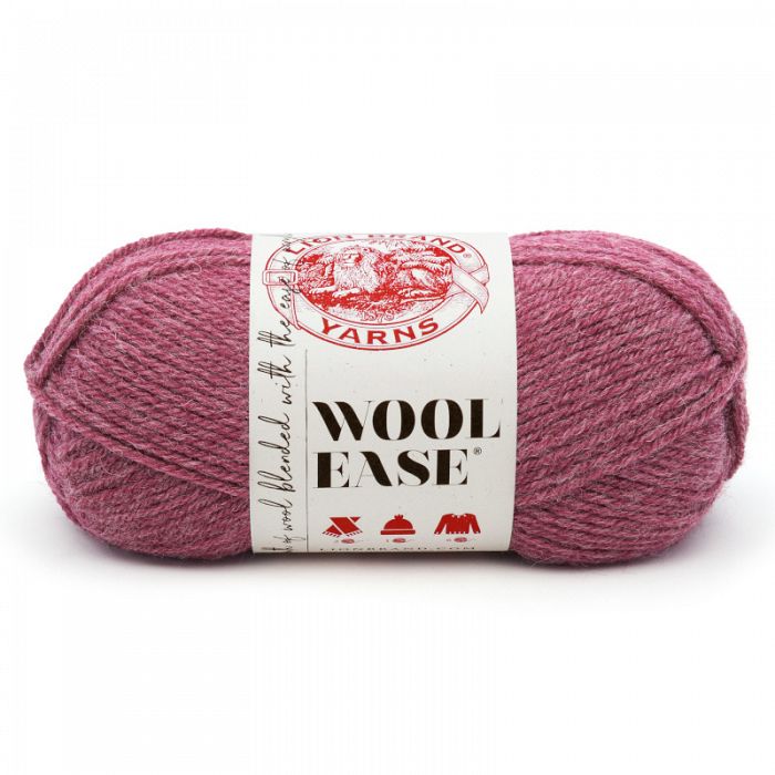Lion Brand Yarn Wool Ease Dark Rose Heather