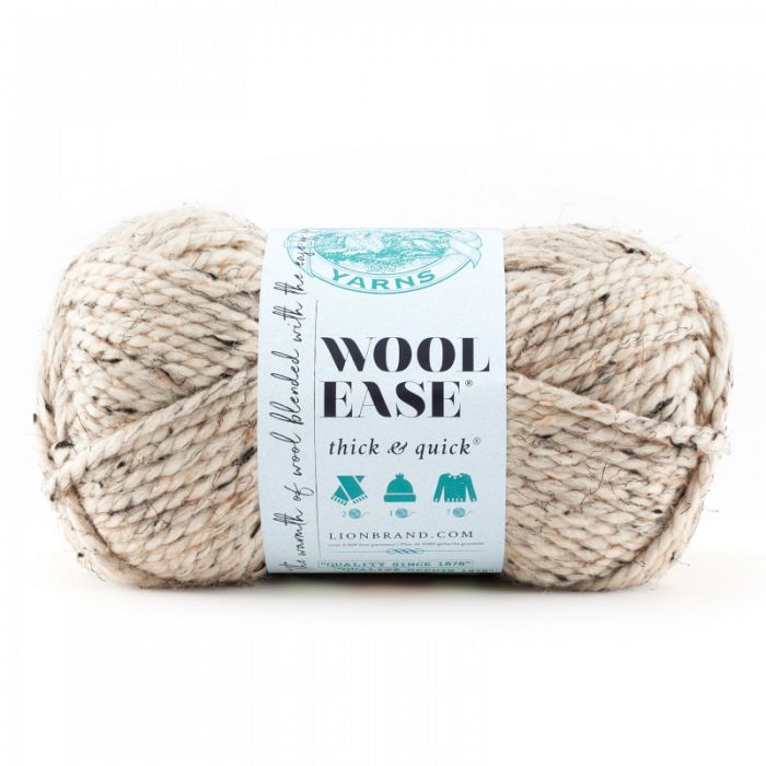 Lion Brand Yarn Wool Ease Thick & Quick Oatmeal