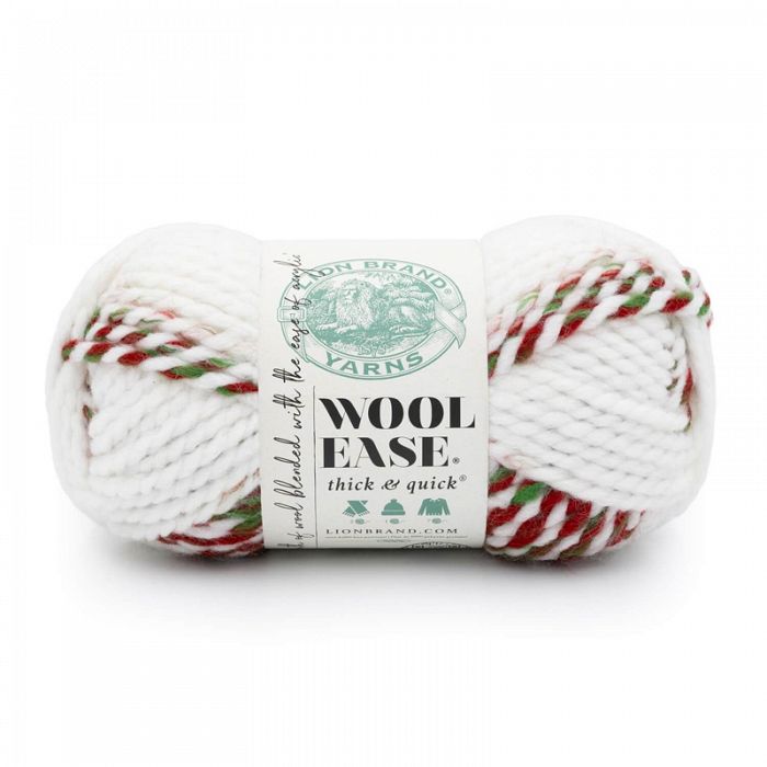 Lion Brand Yarn Wool Ease Thick & Quick Mistletoe - Wrap your holidays in handmade warmth with Mistletoe!