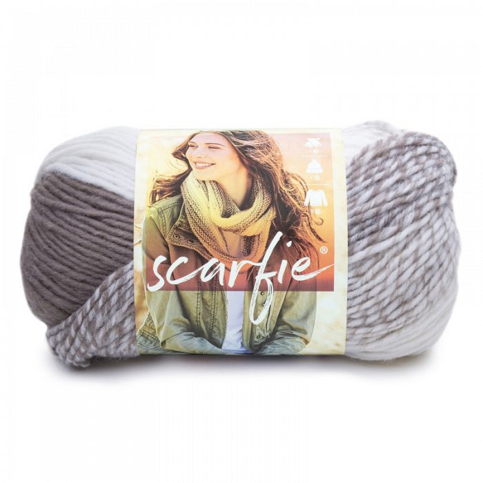 Lion Brand Yarn Scarfie Cream Taupe