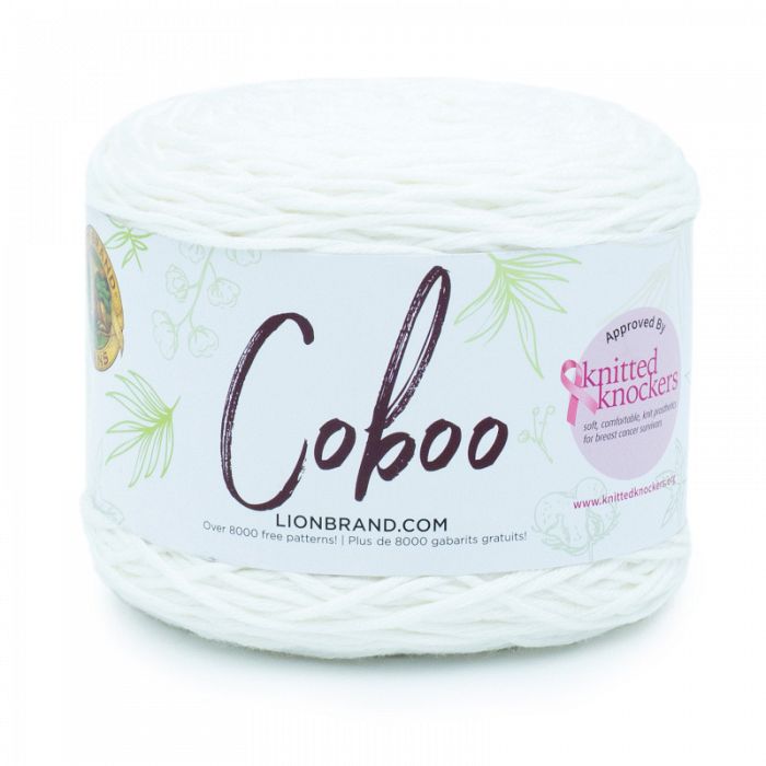 Lion Brand Yarn Coboo White