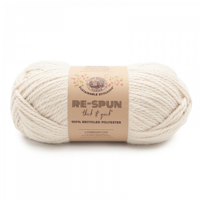 Lion Brand Yarn Re-Spun Thick & Quick Whipped Cream