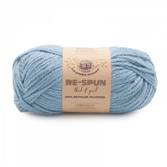 Lion Brand Yarn Re-Spun Thick & Quick Faded Denim