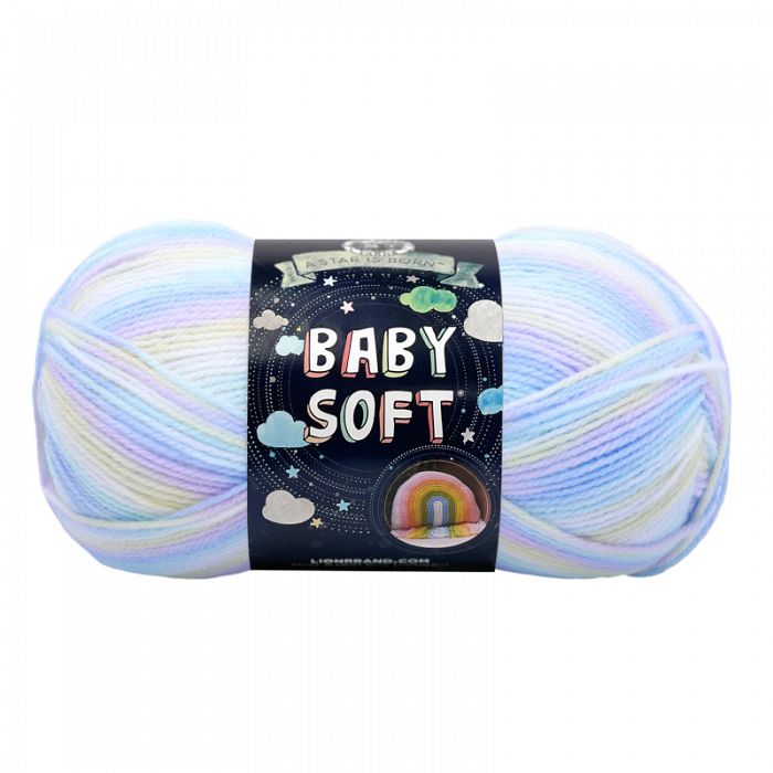 Lion Brand Yarn Baby Soft Pastel Print