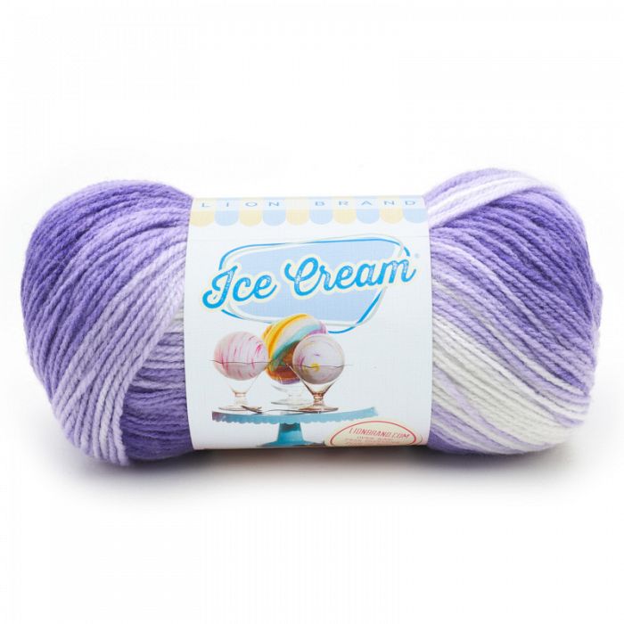 Lion Brand Yarn Ice Cream Grape