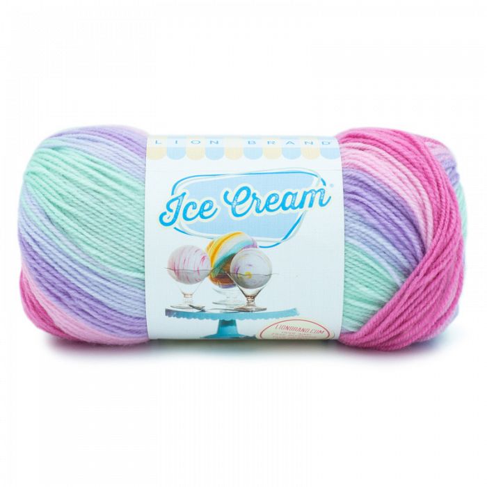 Lion Brand Yarn Ice Cream Ube
