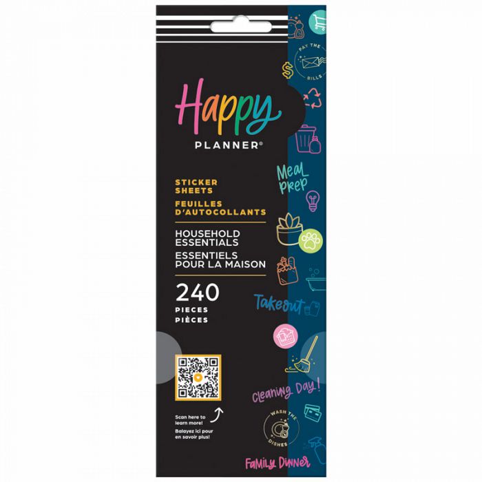 The Happy Planner Household Essentials 8 Sticker Sheets