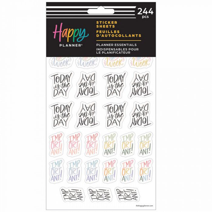 The Happy Planner Essentials 5 Sheet Sticker Sheet